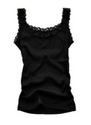 Bluzka czarna koronkowa koronka top elastyczna seksowna 38 ideał