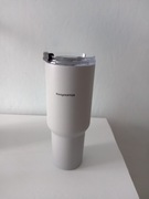 Kubek termiczny ze słomką próżniowy szary duży Konighoffer Davos 1200 ml