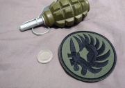 Naszywka Legia Cudzoziemska Francja rzep velcro z tyłu