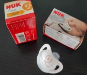 Nuk, Star, smoczek uspokajający, silikonowy, 0-6 m, 1 szt Nowy