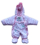 DZIEWCZYNKA - sliczny kombinezon w rozm  62/68cm-pudrowy róz
