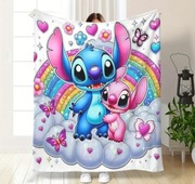 Nowy duży mięciutki bajkowy koc Stitch 150x200