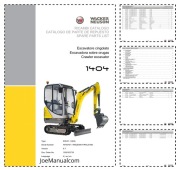 Wacker Neuson 1404 Excavator Parts Catalog Katalog części