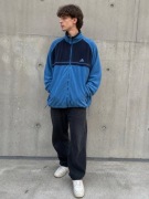 Bluza Adidas velour vintage XL | welurowa 90s zip unisex
