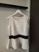 Elegancka bluzka z baskinką M bluzka z baskinką