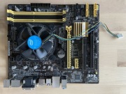 ASUS B85M-E + procesor Intel + chłodzenie