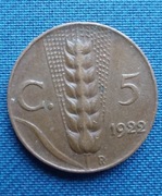 Moneta 5 centesimi 1922