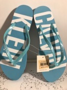 Błękitne japonki Calvin Klein rozm. 41/42 - 28,2cm NOWE