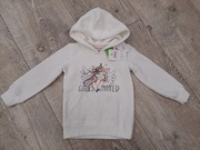 Bluza dziewczęca z kapturem z  jednorożec/ rozm 98