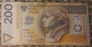 Banknot 200zł seria AB 1994 stan dobry