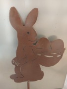 Zając wielkanocny duży 40 cm  brązowy