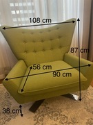 Fotel tapicerowany obrotowy 