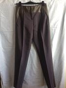 GIORGIO ARMANI ELEGANCKIE SPODNIE Z LAMPASAMI R.XL