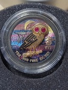 Niue 2021 2$ Ateńska Sowa - Nocna Rzeka -1 Oz