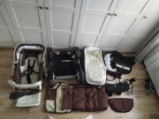 Wózek 2w1 Emmaljunga adapter śpiworek duży zima