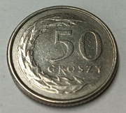 MONETA  POLSKA  50 GROSZY-DESTRUKT MENNICZY (091)