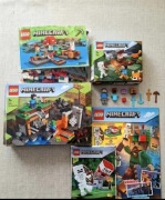 3 zestawy LEGO minecraft + gazetka