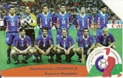 nr 584 - Reprezentacja Chorwacji - Brązowy Medalista M.Ś. w Piłce Nożnej 