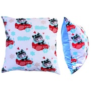 Poszewka 40x40 cm Misie w samolotach - Bawełna