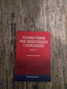 Technika pisania prac magisterskich i licenc.