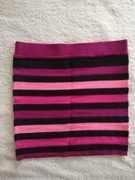 Różowa czarna sweterkowa spódnica tuba w paski pasy H&M 146 - 152 jak nowa