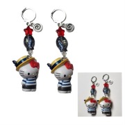 kolczyki hello kitty  