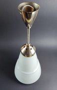 Piękna klasyczna lampa  wisząca - mleczny klosz- Art Deco