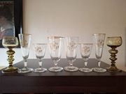 Zestaw galanterii szklanej, koniec XIX wieku