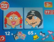 Układanka edukacyjna odwzorowanie twarzy na magnesy 3+