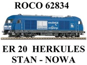 GLEDZIU KOLEJKA LOKOMOTYWA ROCO 62834 ER20 HERKULES - PASUJE DO PIKO. NOWA