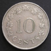 Malta 10 centów 1972