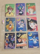 Kolekcjonerskie karty Sailor Moon 40 kart pochodzenie Japonia 