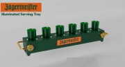 PODŚWIETLANA BEZPRZEWODOWA TACA LED DO SERWOWANIA SHOTÓW JAGERMEISTER USB-C