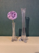 Dwa Stuletnie wazony Flet Huta Niemen. Antyk