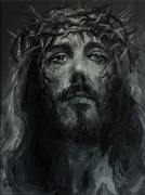 Obraz olejny Jezus Chrystus Pasja Portret 30/40 Gierlach
