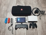 Nintendo Switch wersja OLED. Komplet + dodatki