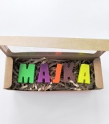 Personalizowane Kredki Świecowe z Wosku Pszczelego MAJKA Maja Eko Prezent 