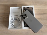 iPhone 15 Pro 128GB | tytan naturalny | Bateria 94% | pudełko kabel etui 