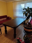 Zestaw stół ciemny dąb i dwanaście krzeseł