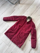 Płaszcz bordowy Tommy Hilfiger Denim S czerwona kurtka bez kaptura parka