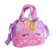 Torebka z motywem - jednorożec pluszowa torebka dla dziewczynki prezent