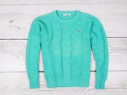 LACOSTE__MIĘTOWY SWETER Z OKRĄGŁYM DEKOLTEM__LOGO__M