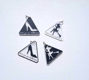 dwustronny brelok. zawieszka do samochodu z dowolnym napisem