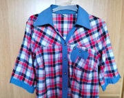 Koszula bluzka bluzeczka w kratkę R-48
