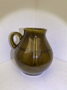 wazon waznik 10 cm, prl ddr, ceramika, model 400 10. zielen wytloczenia