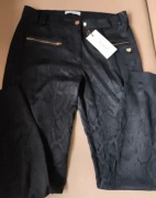 Spodnie Damskie Czarne Wzór Wąż M Nowe InFront