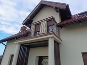 Balustrada balkonowa – kolor czekoladowy