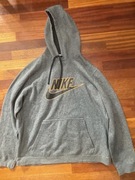 Bluza Nike sportswear swoosh Hoodie szara XL męska
