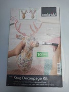 Zestaw do decoupage kreatywny  JELEŃ Renifer poroże jelenia  do zawieszenia