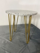 Stolik kawowy Okrągły stolik kawowy Granit LOFT